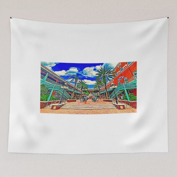 Item preview, Centro Ybor in Ybor City, Tampa - impressionist painting designed and sold by NickoPrints.