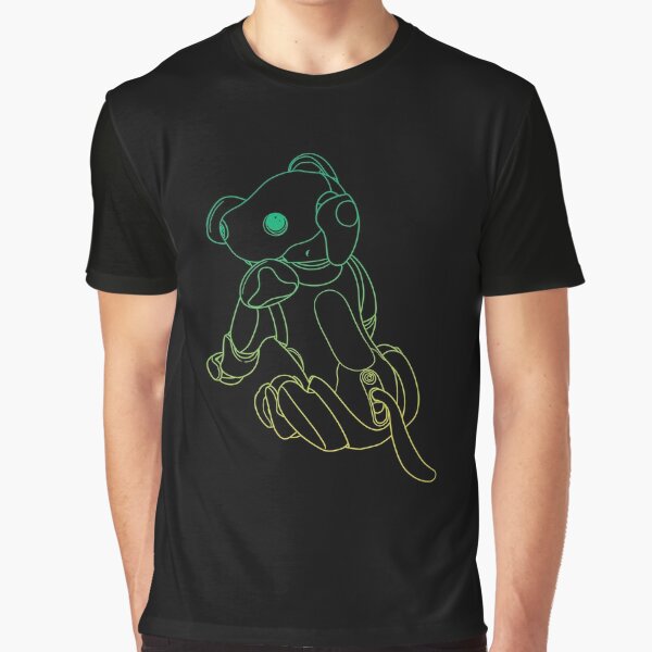 1000 Robot Dog Vibrant Green T-shirt Graphic T-Shirt