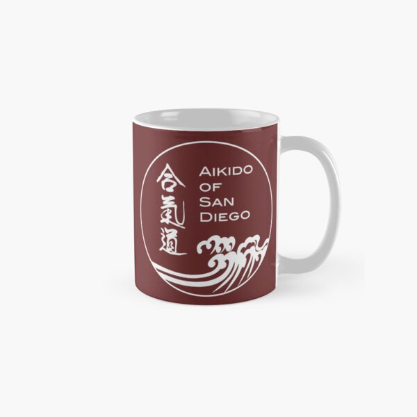 Dark Red Mugs with White Logos Classic Mug
