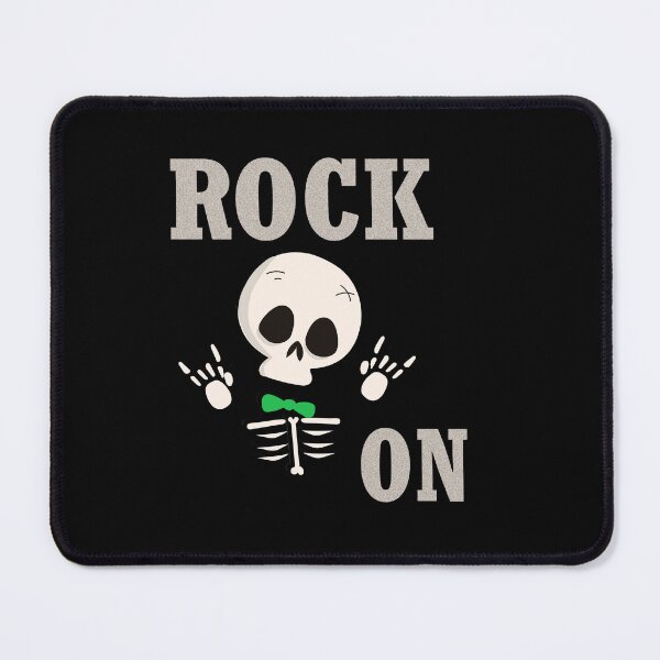 Item preview, Rock On Slogan With Cute Rock Hands Skeleton designed and sold by Mrspink16.