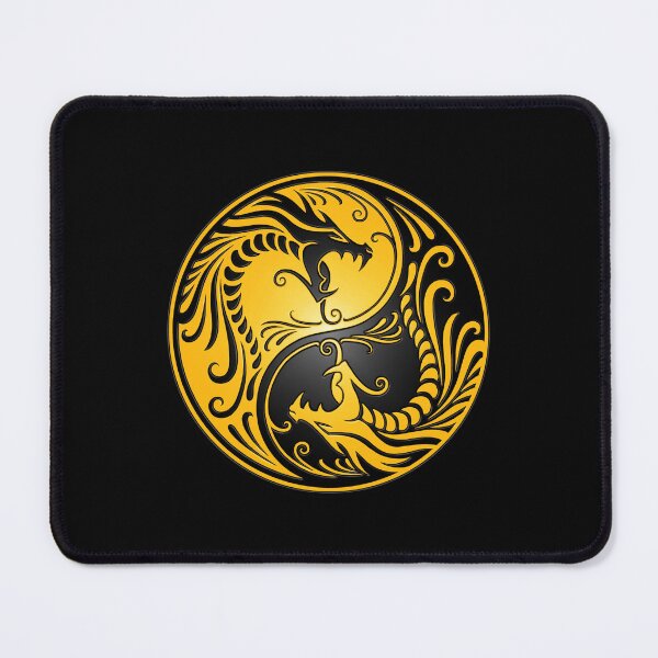 Item preview, Yin Yang Dragons Yellow and Black designed and sold by JeffBartels.