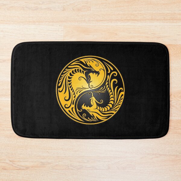 Item preview, Yin Yang Dragons Yellow and Black designed and sold by JeffBartels.