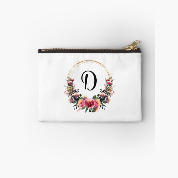 Item preview, Monogram with Pink Floral | Monogram Letter D designed and sold by JustSeasons.