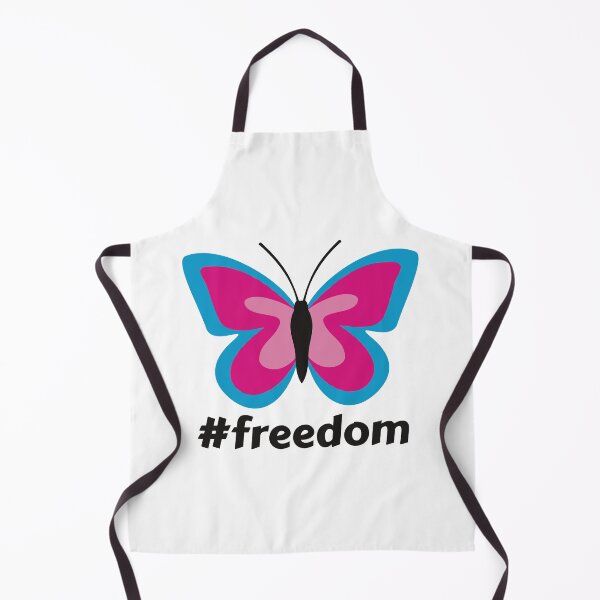 Item preview, The Blue Border Pink Butterfly #Freedom designed and sold by BirdAtWork.