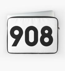 908 Area Code Laptop Sleeve