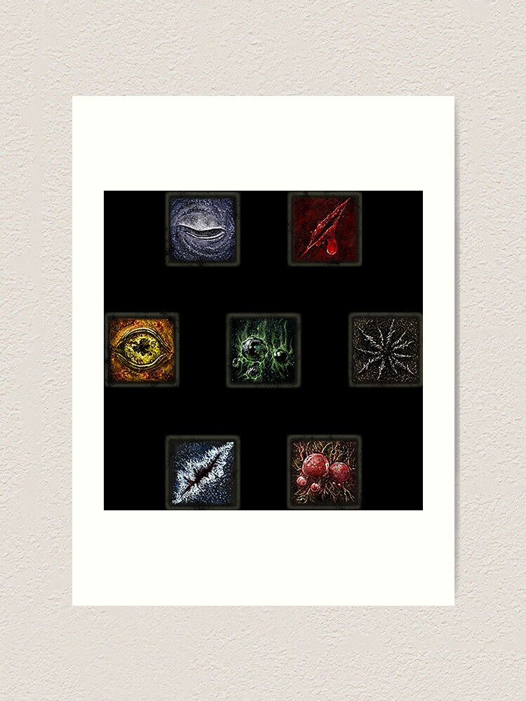 "Elden Ring Status Effects" Art Print for Sale by BrotherOfPerl Redbubble