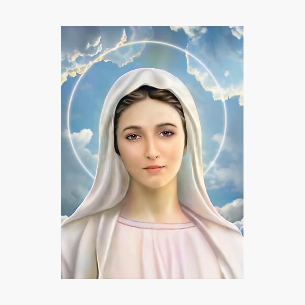 Item preview, Virgin Mary, Mother of God,  Our Lady of Medjugorje designed and sold by AMDG Line.