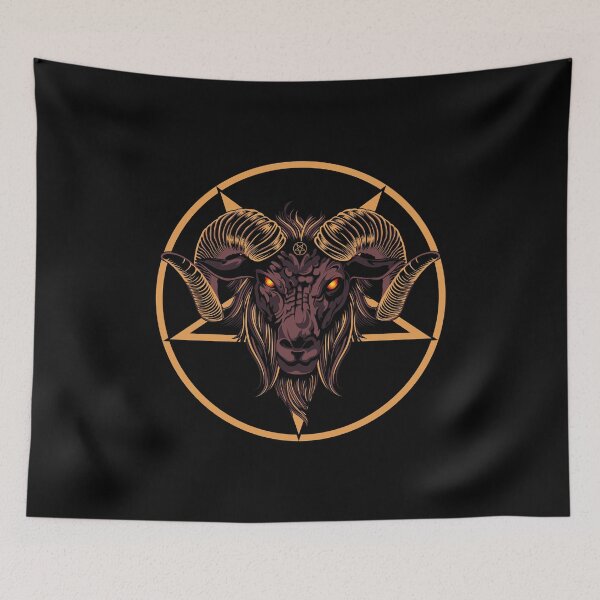 Item preview, Satan, pentagram, baphomet,  goat , devil, baphomet illustration designed and sold by Lekrock.