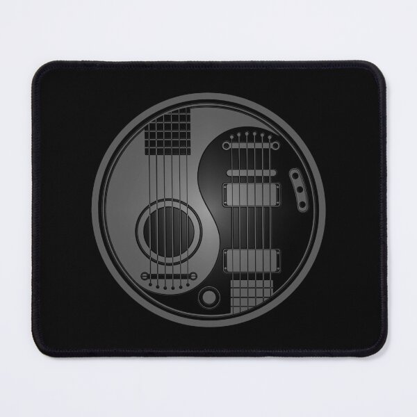Item preview, Gray and Black Acoustic Electric Guitars Yin Yang designed and sold by JeffBartels.