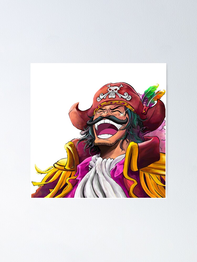 "Gol D. Roger Laugh - One Piece" Poster by maxieville | Redbubble