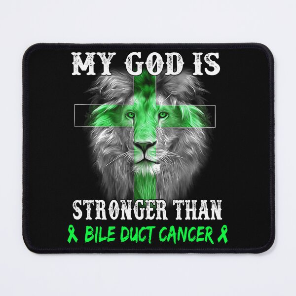 Item preview, Lion My God Is Stronger Than BILE DUCT CANCER Support BILE DUCT CANCER Warrior designed and sold by Hatjar.