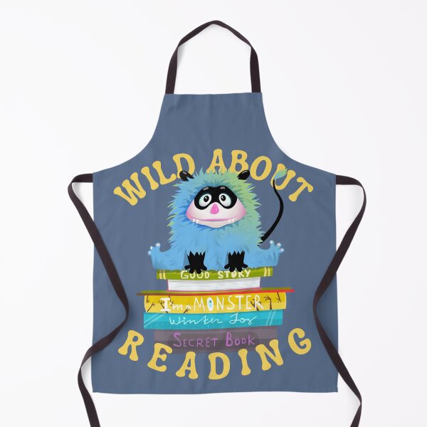 Item preview, Wild About Reading, Cute Fuzzy Monster designed and sold by Constant Readers.