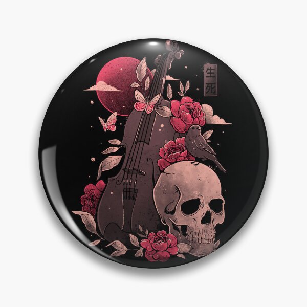 Item preview, Death and Music - Cello Skull Evil Gift  designed and sold by EduEly.