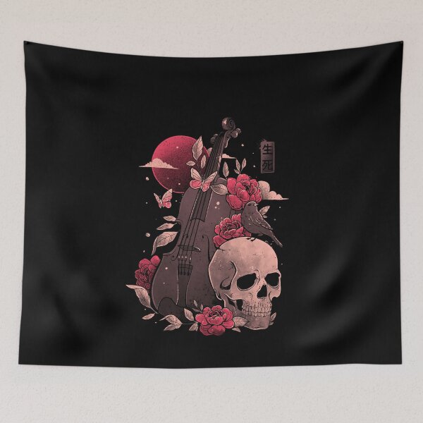Item preview, Death and Music - Cello Skull Evil Gift  designed and sold by EduEly.