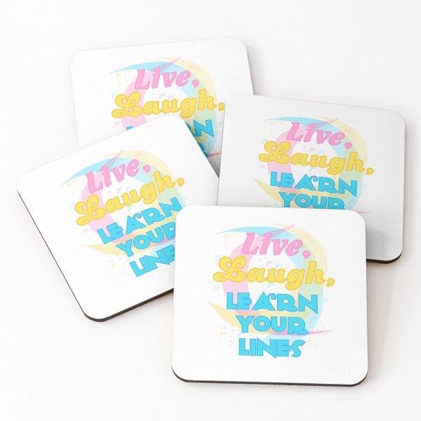 Item preview, “Live, Laugh, Learn Your Lines”  designed and sold by SisterRedcap.