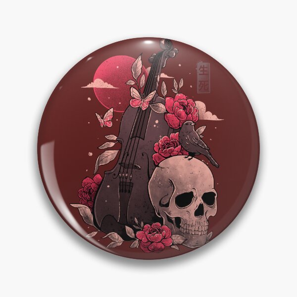 Item preview, Death and Music - Cello Skull Evil Gift  designed and sold by EduEly.