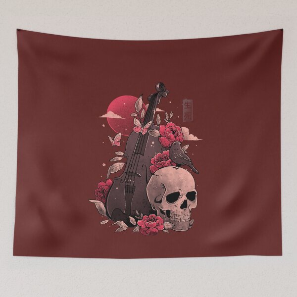 Item preview, Death and Music - Cello Skull Evil Gift  designed and sold by EduEly.