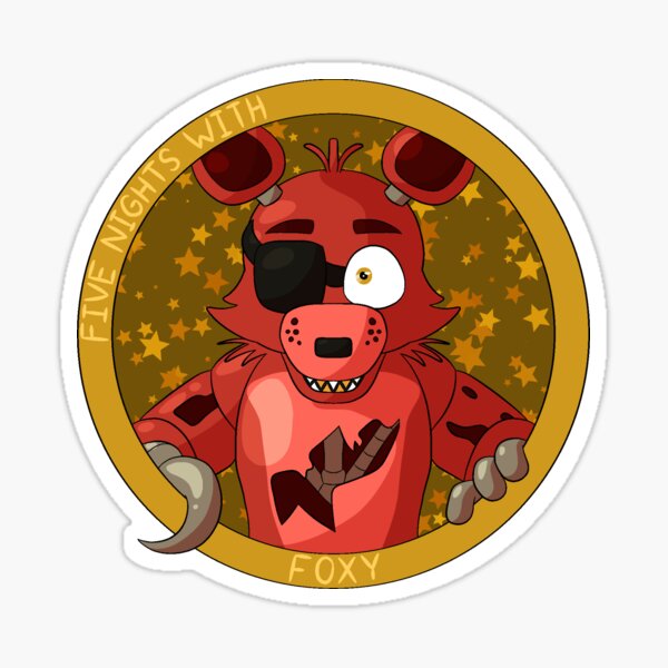 Five Nights With Foxy Sticker By Cosmiplier Redbubble