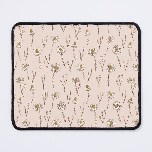 Item preview, Delicate daisy flowers botanical pattern in dusty pink designed and sold by Illustrated by Nat.