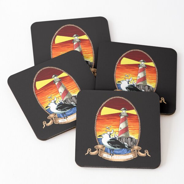 Item preview, My dream house lighthouse on a cliff with a gull designed and sold by ReneMM.