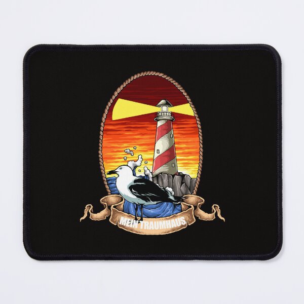 Item preview, My dream house lighthouse on a cliff with a gull designed and sold by ReneMM.