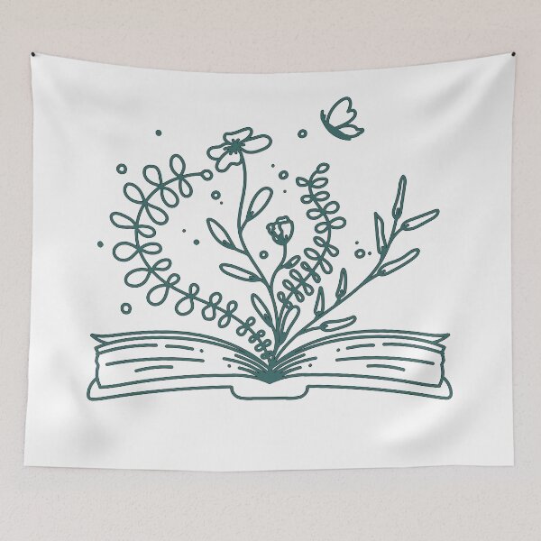 Item preview, flowers growing from book designed and sold by AllPerfect.
