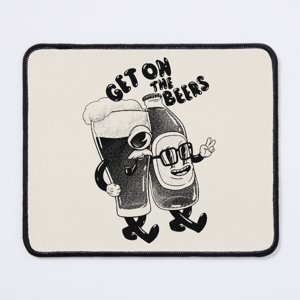 Item preview, Get on the Beers (for White) designed and sold by Any Color Designs.
