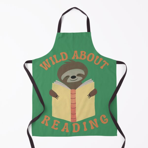 Item preview, Wild About Reading, Cute Sloth With Orange Book designed and sold by Constant Readers.