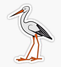 stork stupid Sticker