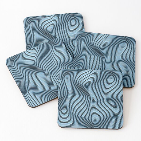 Item preview, Abstract background - 3D waves in blue designed and sold by Julia Rudens.