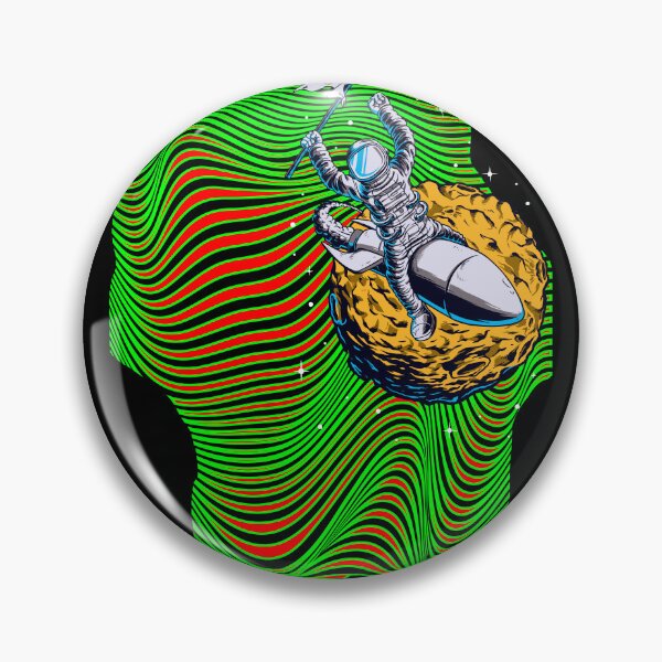 Item preview, psychedelic astronaut surfing misile designed and sold by Raul Lopez Pomares.