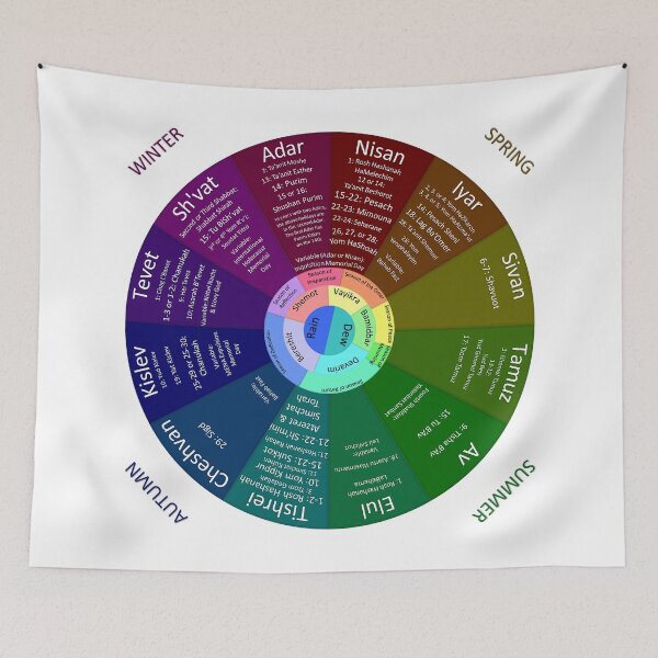 Item preview, Jewish Calendar  designed and sold by DinosaurBiology.