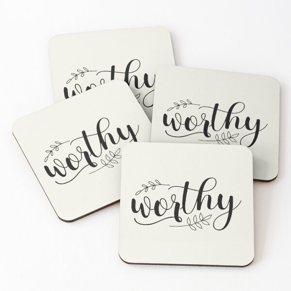 Item preview, Worthy Black Calligraphy Boho designed and sold by amazingjoy.