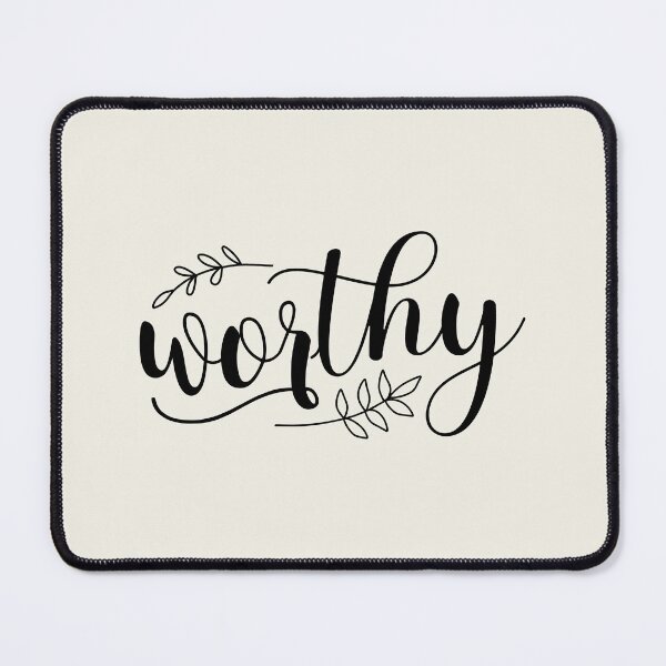 Item preview, Worthy Black Calligraphy Boho designed and sold by amazingjoy.