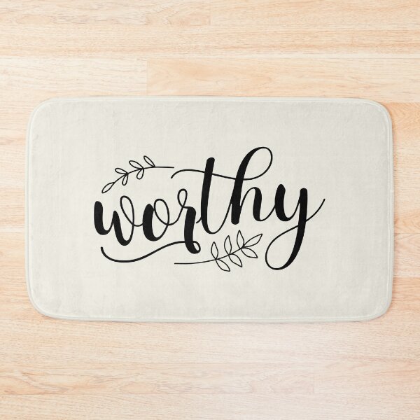 Item preview, Worthy Black Calligraphy Boho designed and sold by amazingjoy.