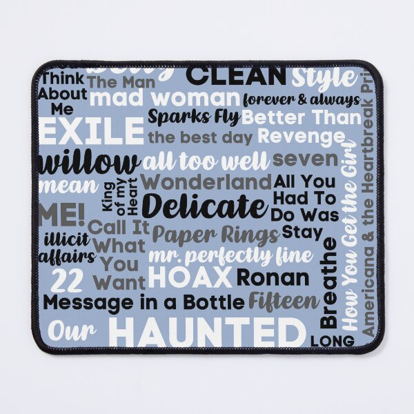 Item preview, Taylor Swift Song Collage designed and sold by Sarah Swiftie.