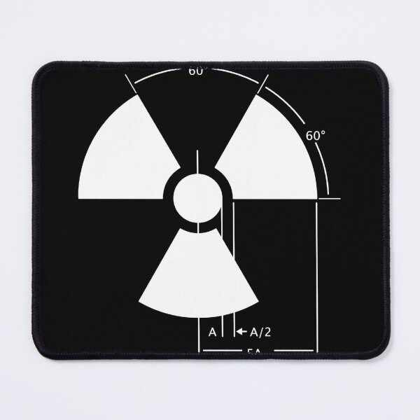 Item preview, Warning Radiation Sign Template White on Black designed and sold by Rupert Russell.