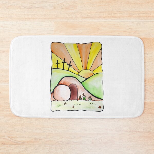 Item preview, Religious Easter Scene Watercolor designed and sold by kmstudio.