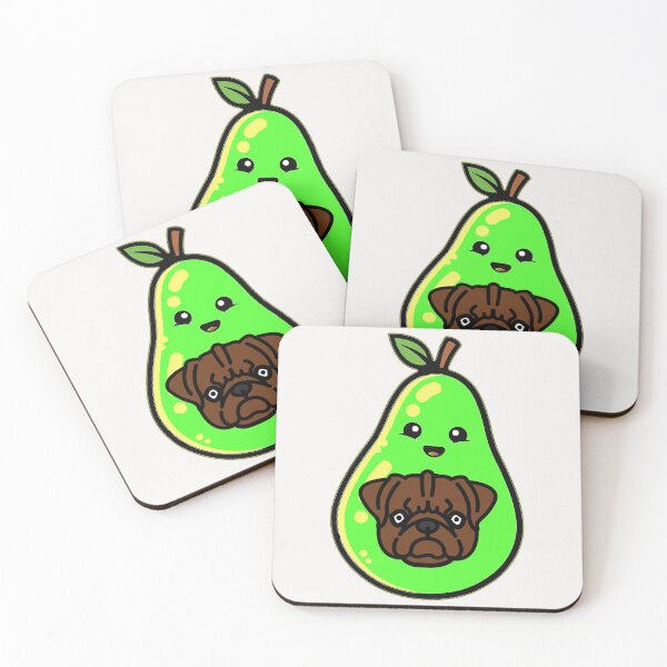 Item preview, Avocado Pug Avopugo designed and sold by Pugstuff.