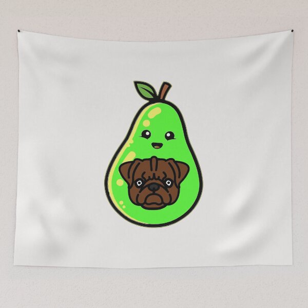 Item preview, Avocado Pug Avopugo designed and sold by Pugstuff.