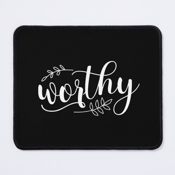 Item preview, Worthy White Calligraphy Boho designed and sold by amazingjoy.