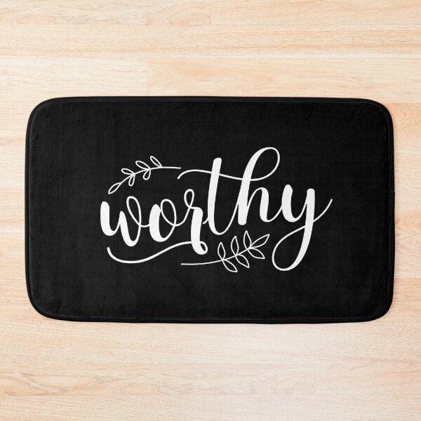 Item preview, Worthy White Calligraphy Boho designed and sold by amazingjoy.