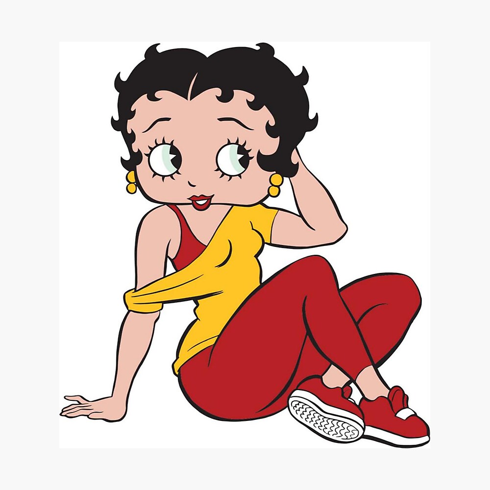 Lámina enmarcada for Sale con la obra «Personaje Betty Boop» de wowlil |  Redbubble