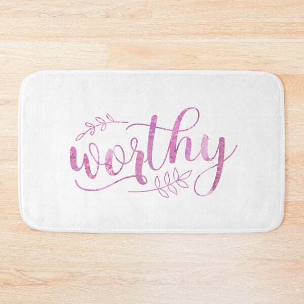 Item preview, Worthy Pink Calligraphy Boho designed and sold by amazingjoy.