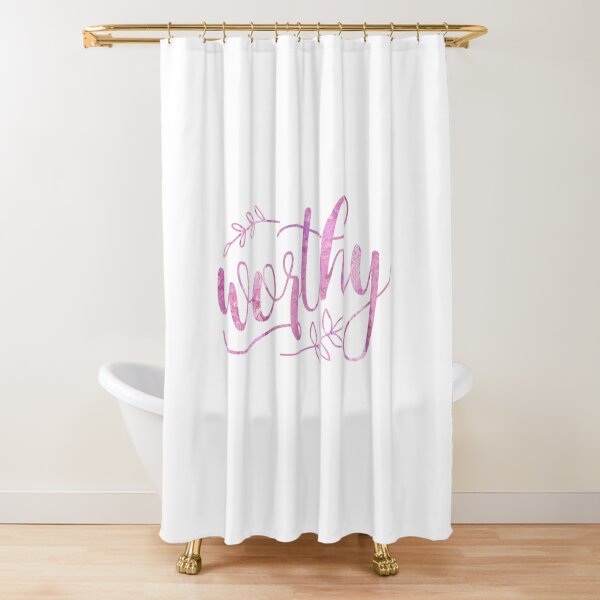Item preview, Worthy Pink Calligraphy Boho designed and sold by amazingjoy.