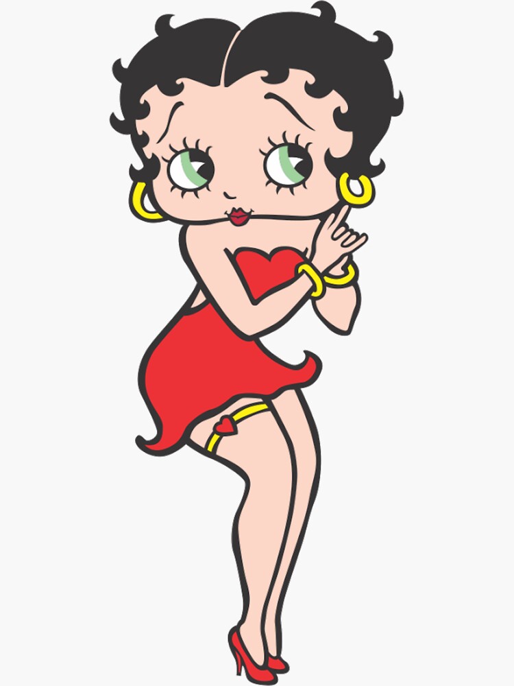 Cartoon Betty Boop Sticker for Sale by wowlil