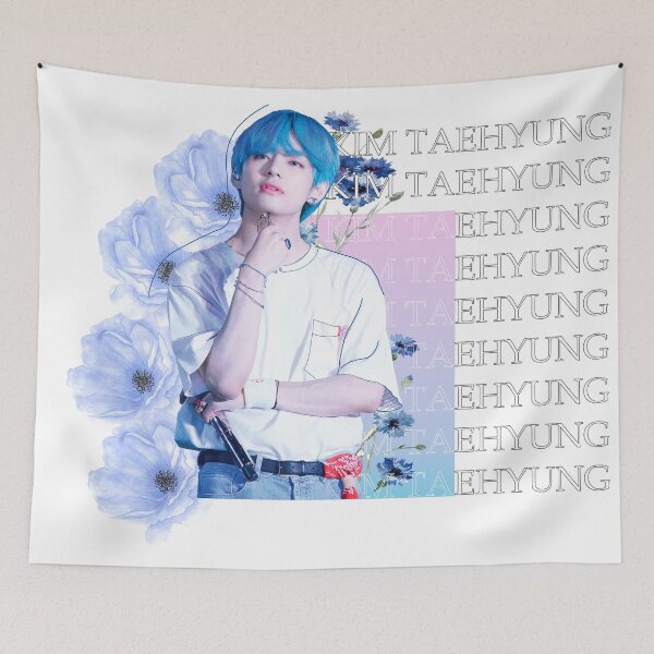 Item preview, Taehyung (V) Bleu Hair  designed and sold by Kpop Love.
