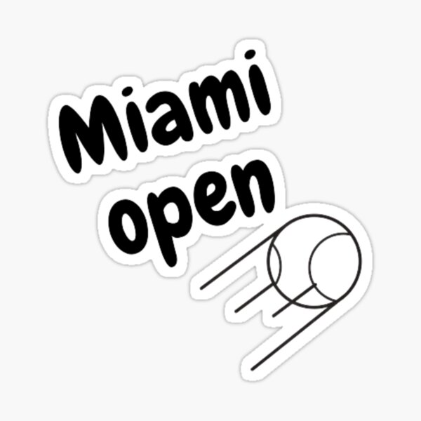 Miami Open Sticker By Shipchop Redbubble