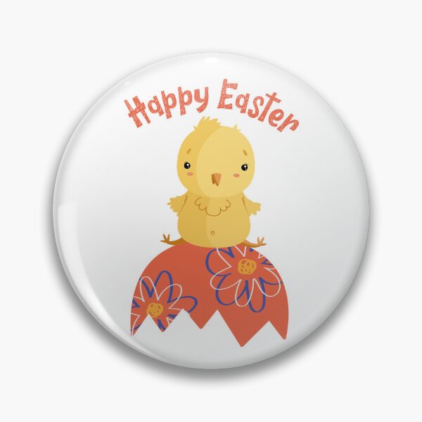 Item preview, Cute Happy Easter Chick and Cracked Egg designed and sold by JanesCreations.