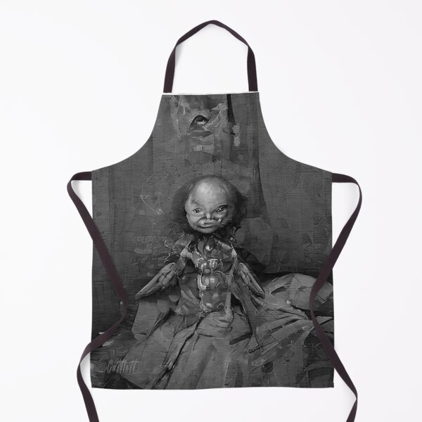 Item preview, Nightmares Great Dark Art Painting of Weird Scary Creepy Doll designed and sold by CattlettArt.